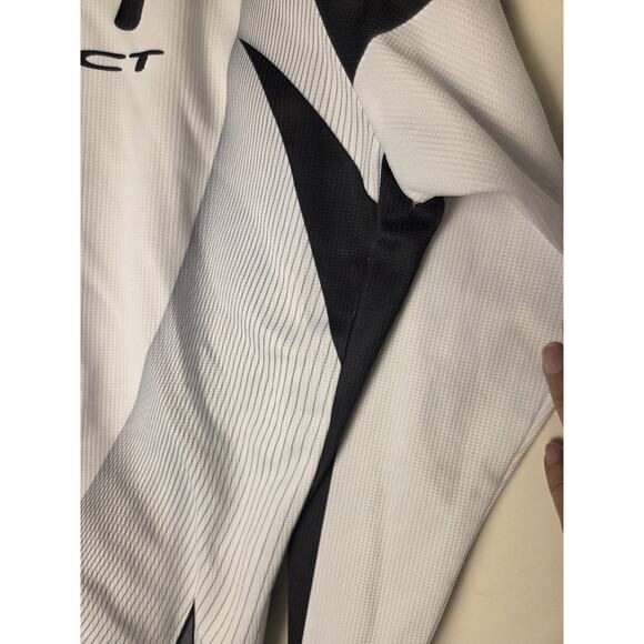 Mens Rudy Project Cycling Jersey Mens Size M White + Black Long Sleeve Zip Up - Picture 6 of 12